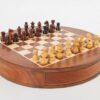 Jeu d'Echecs Magnétique de Voyage avec Tiroir de Rangement