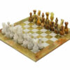 Jeu d'Echecs et Echiquier en Onyx