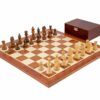 Echiquier et Jeu d'Echecs en Bois avec son Coffret de Rangement II