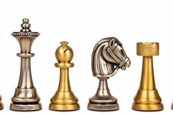 Jeu d'Echecs en Laiton Staunton II