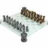 Echiquier en Verre et Jeu d'Echecs Dragons