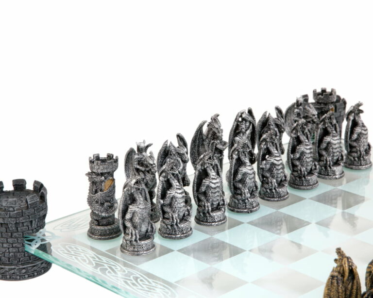 Jeu d'Echec en Verre 25x25CM - GLOSSY