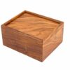 Coffret de Rangement Jeu d'Echecs en Bois - Roi 7,5 cm
