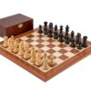 Echiquier et Jeu d'Echecs en Bois avec son Coffret de Rangement VI