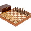 Echiquier et Jeu d'Echecs avec son Coffret de Rangement en Bois III