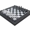 Echiquier et Jeu d'Echecs Moderne Noir et Blanc en Bois 3