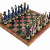 Ensemble Jeu d'Echecs Les Croisades et Echiquier Similicuir