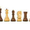 Pièces Echecs King 42 en Bois de Rose et Buis