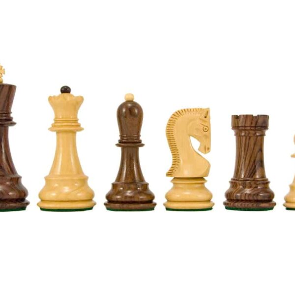 Pièces Echecs King 42 en Bois de Rose et Buis