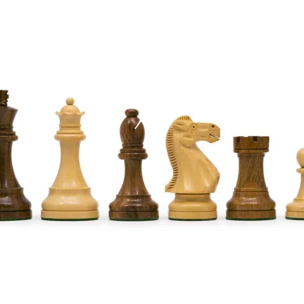 Pièces Echecs King 39 en Bois de Teck et Buis