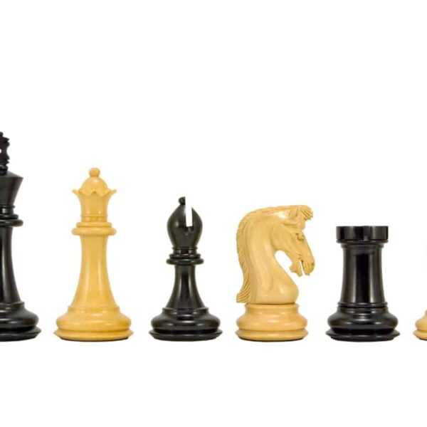 Pièces d'Echecs Souverain 1 en Bois d'Ebène