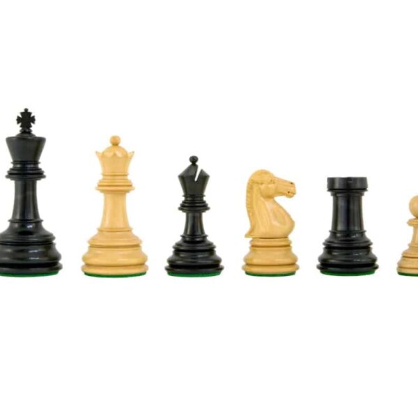 Pièces Echecs Souverain 11 en Bois de Buis et Ebène