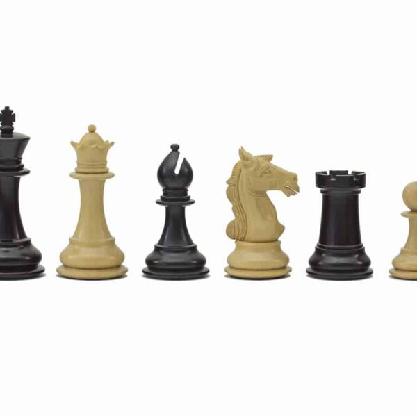 Pieces Echecs Souverain 9 en Bois de Buis et d'Ebène