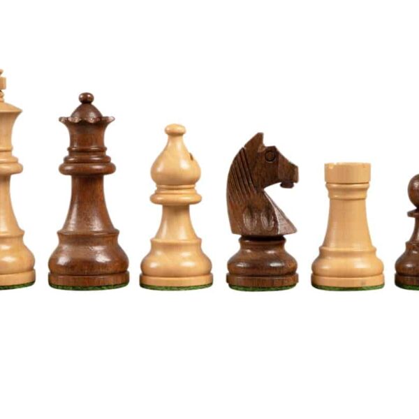 Pièces Echecs King 30 en Bois d'Acacia et de Buis