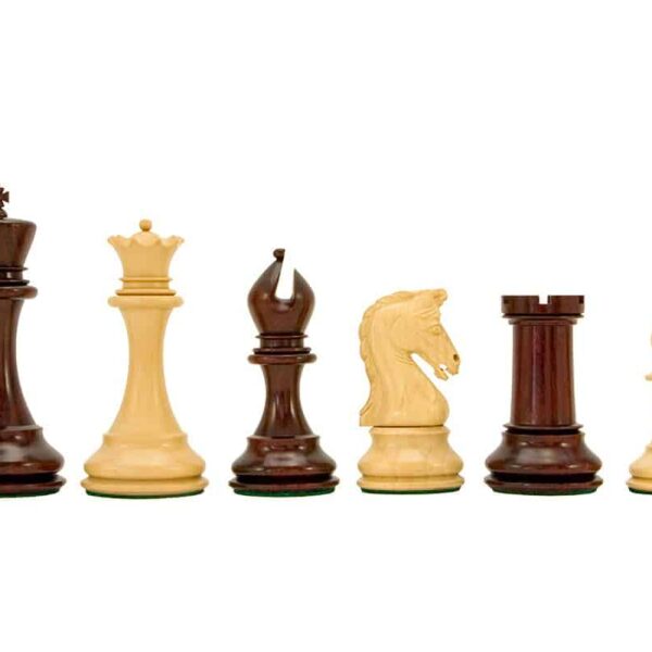 Pièces Echecs Souverain 7 en Bois de Rose et Buis