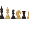 Pièces Echecs King 25 en Bois de Rose et Buis1