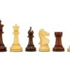 Pièces Echecs King 17 en Bois de Rose et Buis