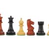 Set de 51 Pièces Echecs en Bois de Padouk, Ebène et Buis