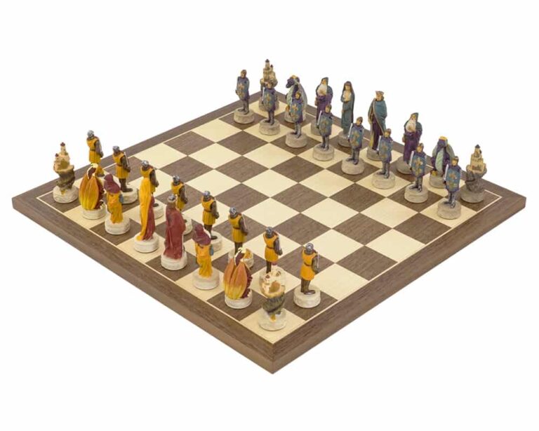 Jeu d'échecs complet Moyen Age en plein métal - Jeux & Jouets
