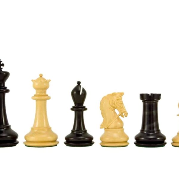 Pièces Echecs Souverain 8 en Bois d'Ebène et Buis