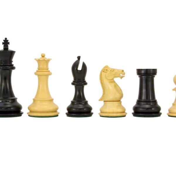 Pièces Echecs Souverain 3 en Bois d'Ebène