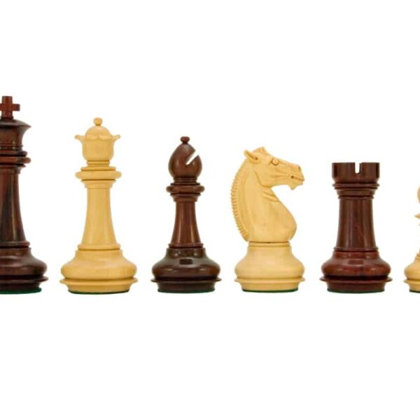 Pièces Echecs King 29 en Bois de Rose et Buis
