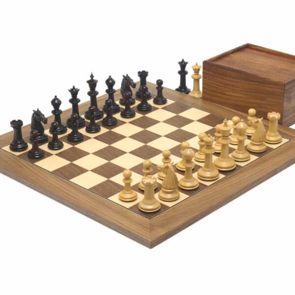Ensemble Géant Jeu d'Echec King Luxe 1 Gamme de Luxe en Bois