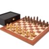 Ensemble Jeu d'Echec King 8 - Pièces d'Echecs en Bois d'Acacia et Echiquier en Bois d'Acajou