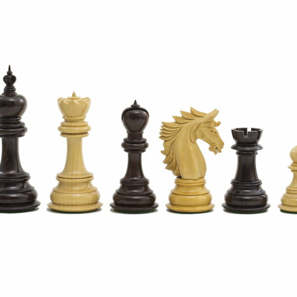 Pièces Echecs King 7 en Bois de Rose et Buis