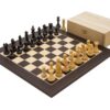 Ensemble Jeu d'Echec King 7 - Buis ébonisé