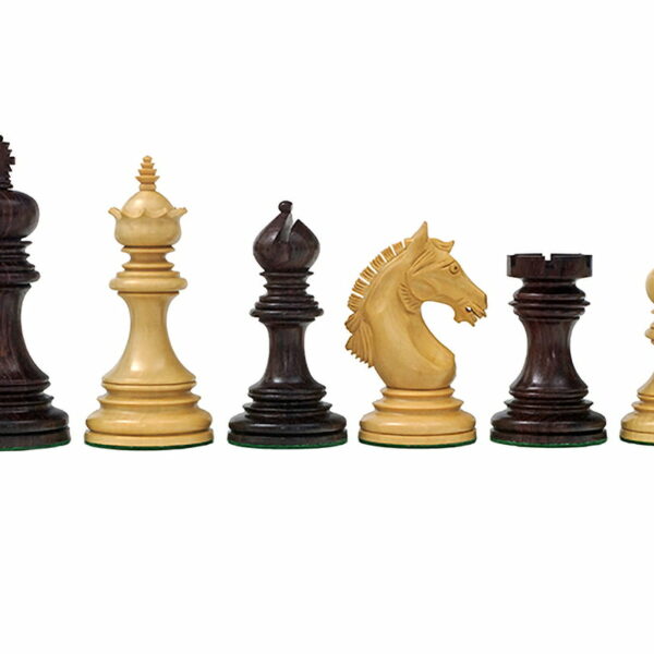 Pièces Echecs King 8 en Bois de Rose et Buis