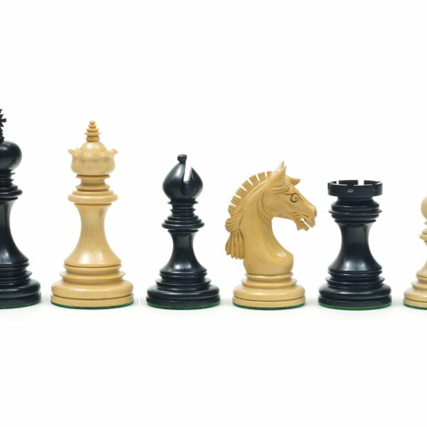 Pièces Echecs Souverain 4 en Bois d'Ebène