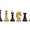 Pièces Echecs King 3 en Bois de Rose et Buis