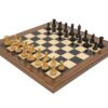 Ensemble Jeu d'Echec King 4  en Bois d'Anegre Noir, Erable et Palissandre