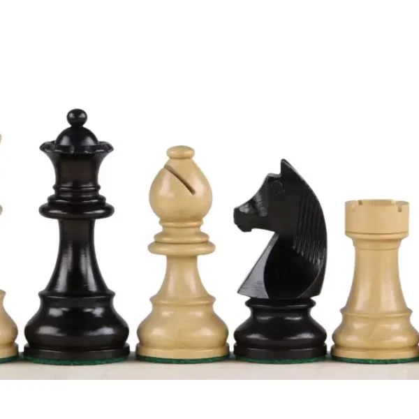 Ensemble d'Échecs de Tournoi N°5 avec Plateau Incrusté et Pièces German Knight