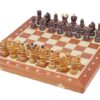 Jeu d’Échecs en Bois de Cerisier – Échiquier Pliant avec Rangement