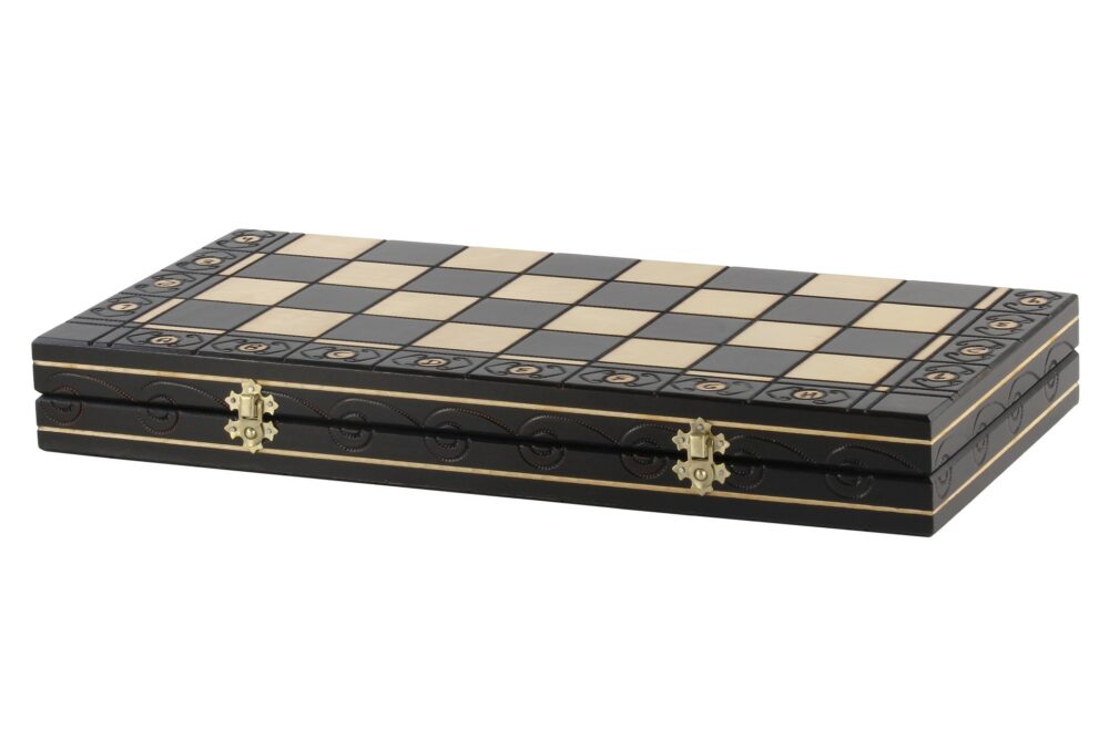 Échiquier Pliable "CONSUL New Line" en Bois avec Pièces Staunton - Élégance et Design Moderne