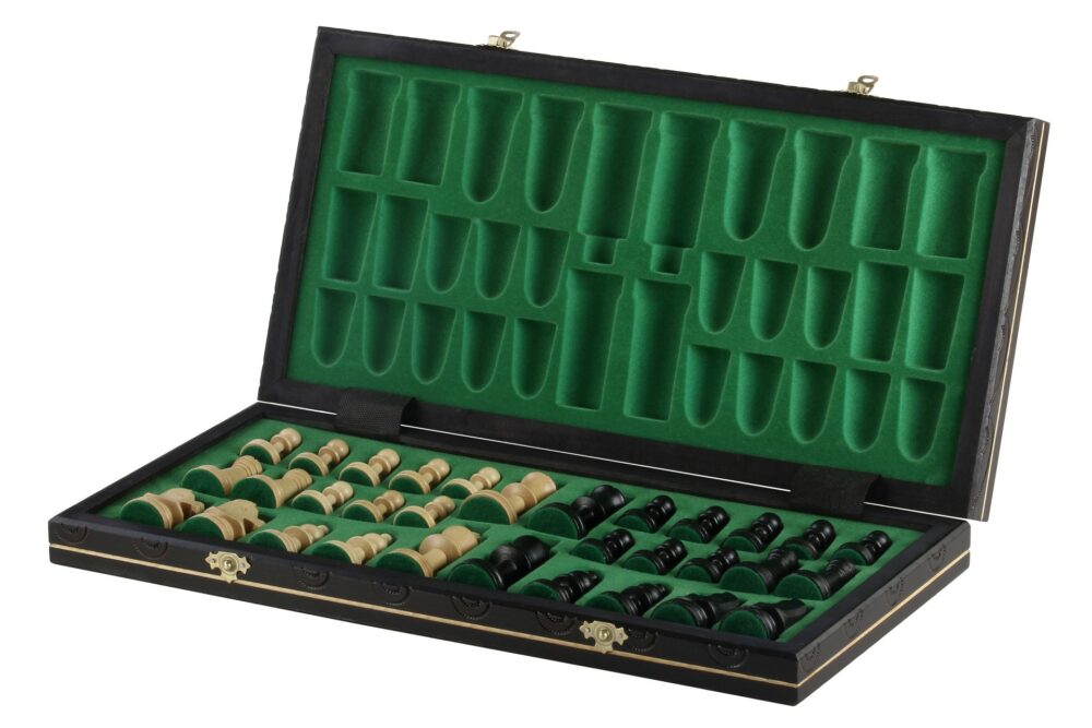 Échiquier Pliable "CONSUL New Line" en Bois avec Pièces Staunton - Élégance et Design Moderne