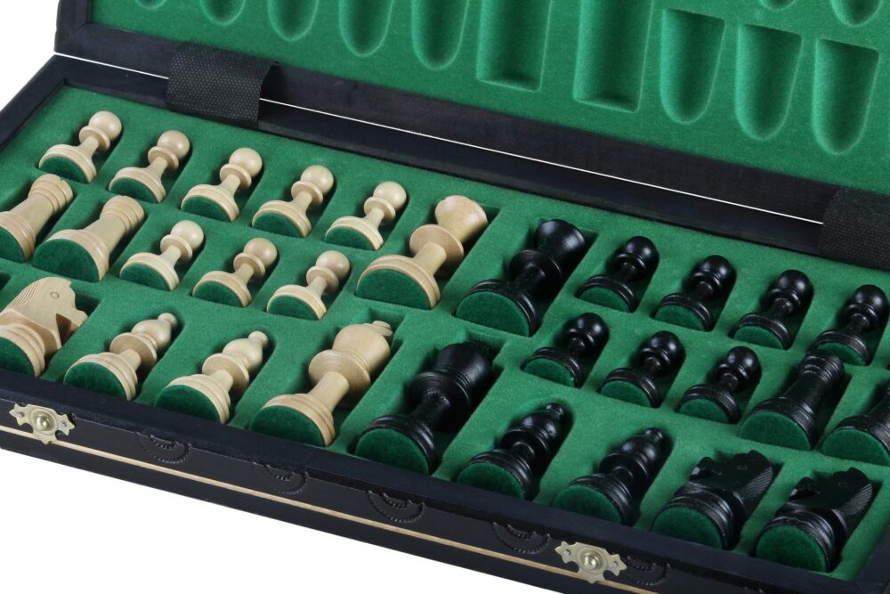 Échiquier Pliable "CONSUL New Line" en Bois avec Pièces Staunton - Élégance et Design Moderne