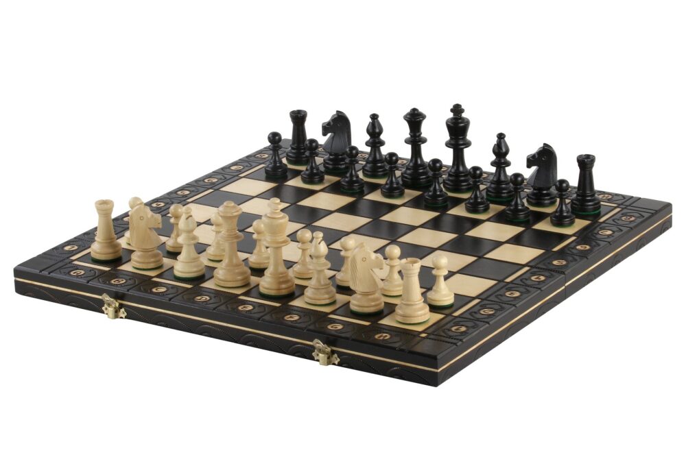 Échiquier Pliable "CONSUL New Line" en Bois avec Pièces Staunton - Élégance et Design Moderne