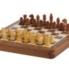 Mini Jeu d'Échecs Magnétiques en Bois – Idéal pour le Voyage
