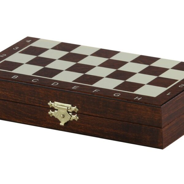 Échecs Magnétiques Mini – Jeu d’Échecs de Voyage Compact en Bois avec Pièces Staunton