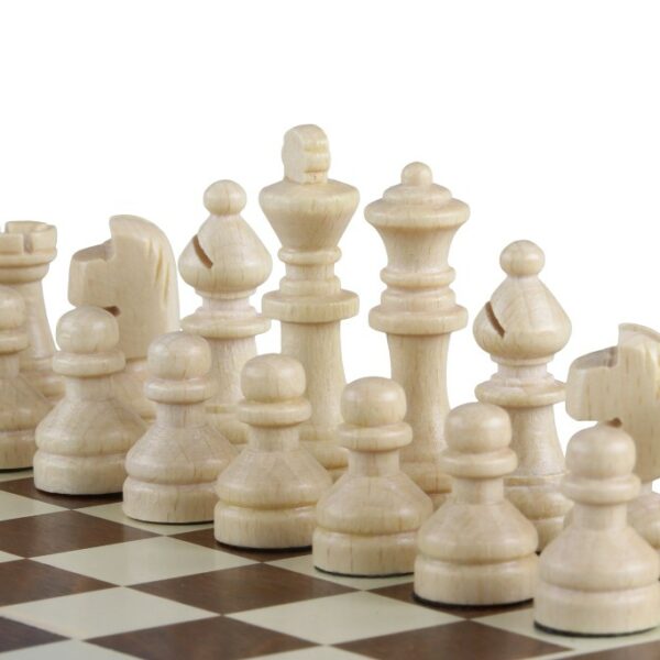 Échecs Magnétiques Mini – Jeu d’Échecs de Voyage Compact en Bois avec Pièces Staunton